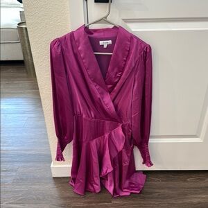 Fate Women's Mini Dress in Vibrant Magenta